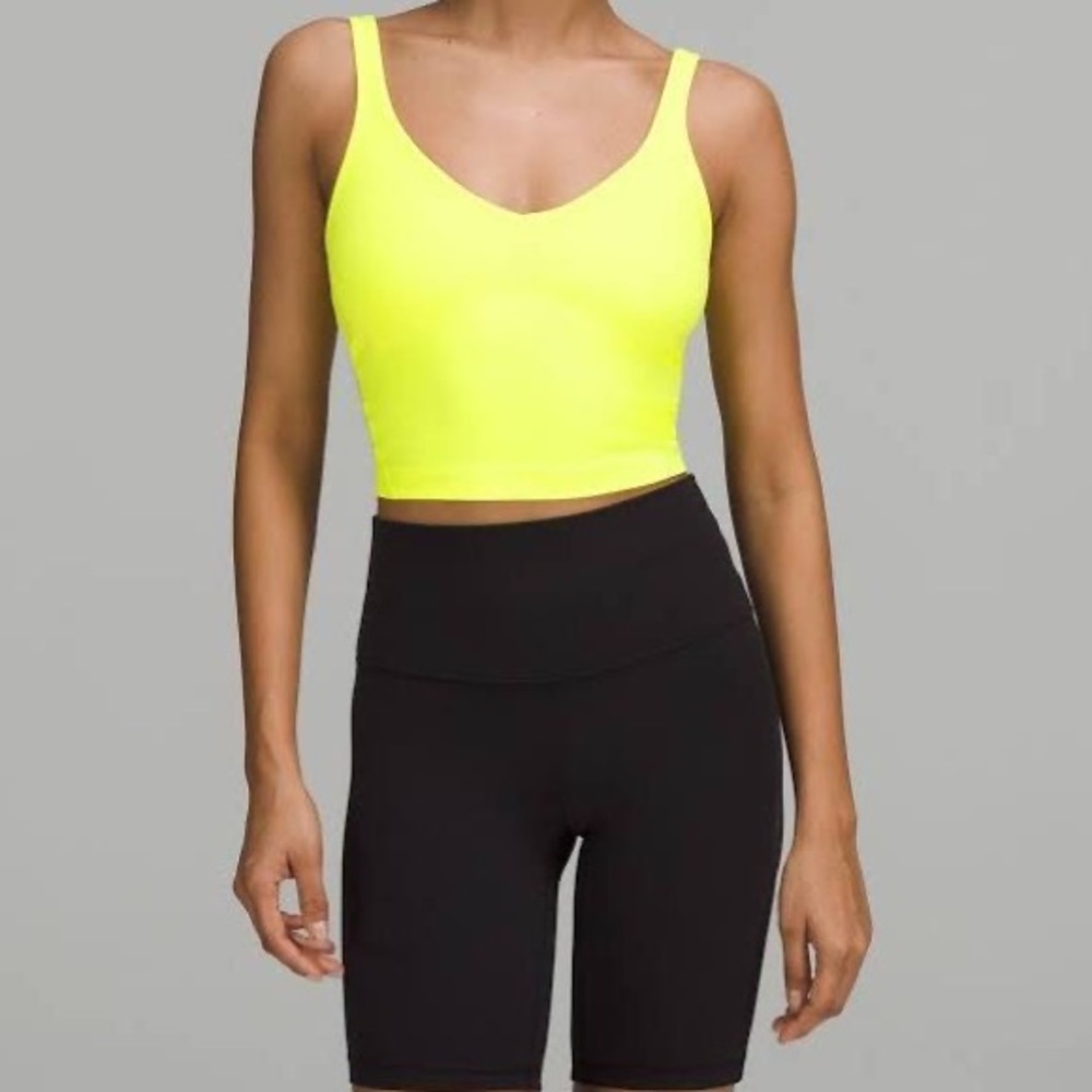 Lululemon Bra Top, size 4 NWOT! Electric Lemon